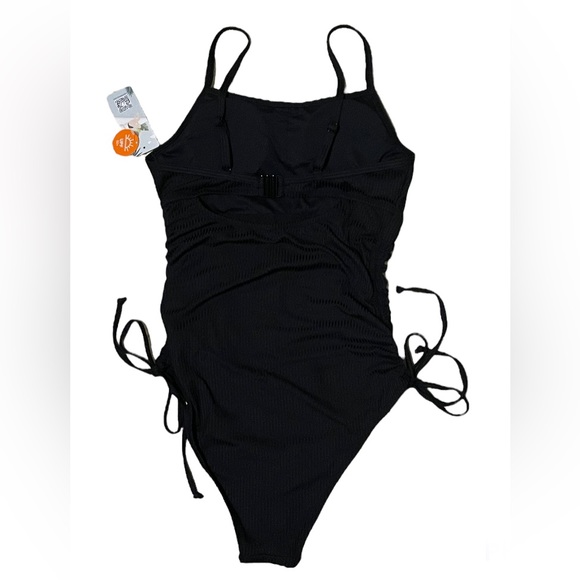 Soft Ribbed Ruched Sides Swimsuit - Picture 6 of 8
